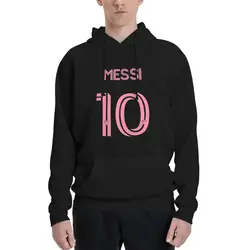 Hot Sale Lionel And Andrᄅs And Messi Argentina No.10 Goat Couples Plus Velvet Hooded Sweater Cute Hooded rope Hoodie
