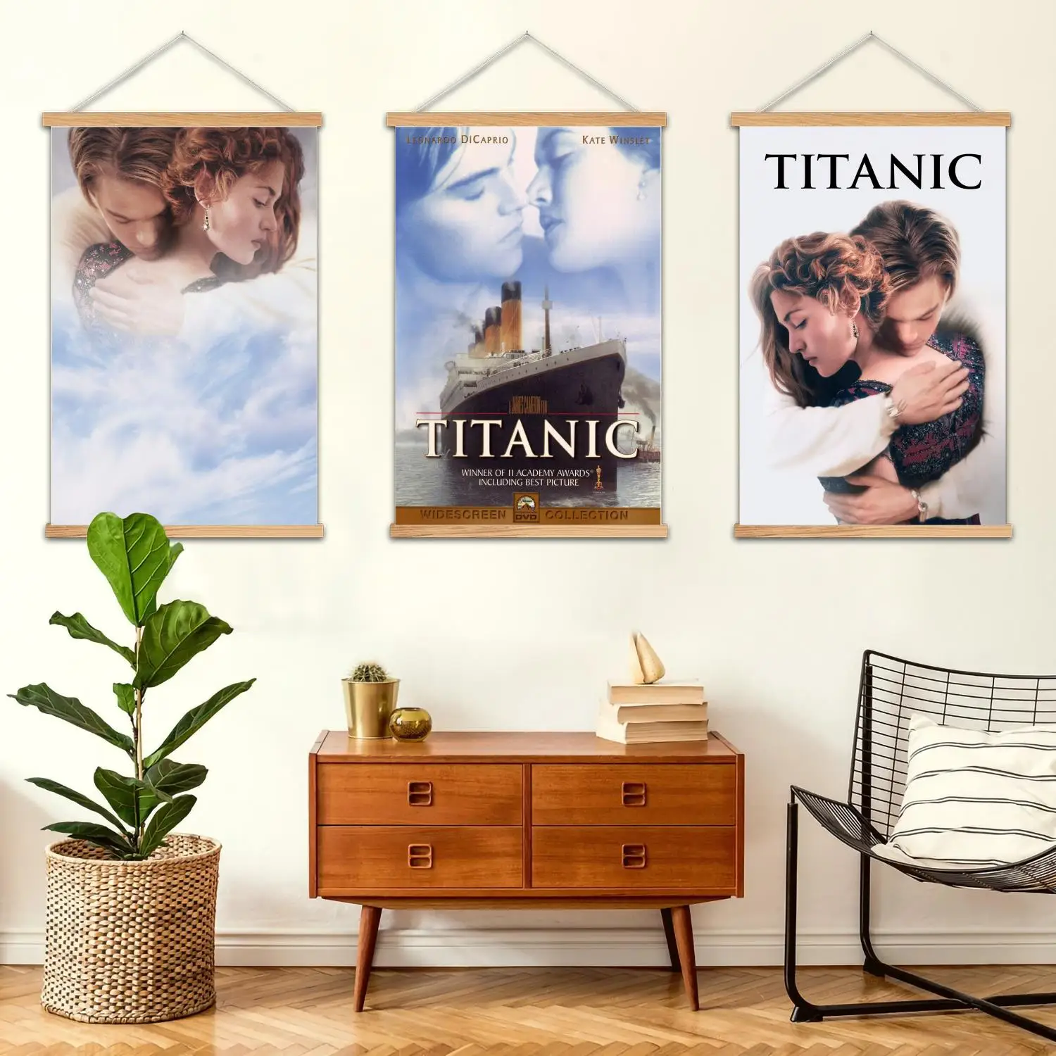 Filme titanico emoldurado pintura de parede cartaz de arte em tela e arte de parede, família moderna, decoração de quarto, pôsteres, pintura decorativa