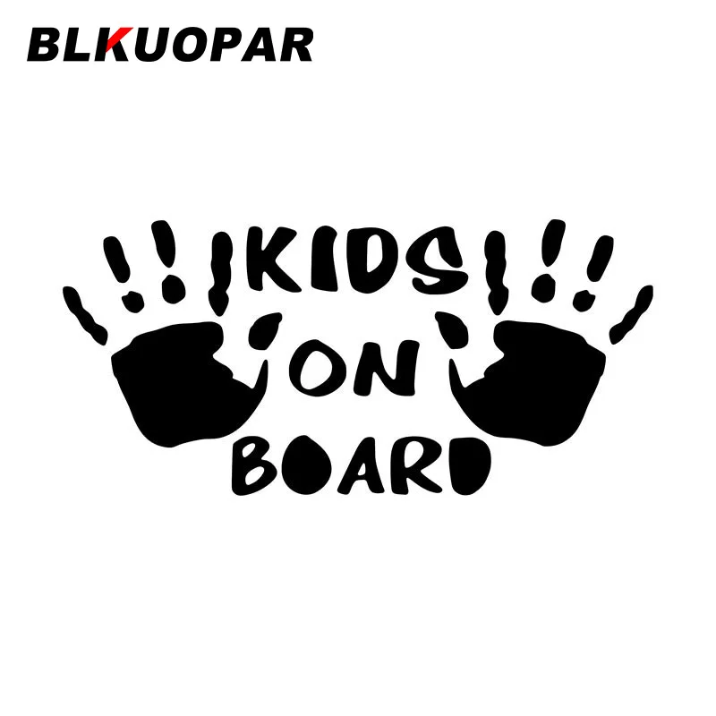 

BLKUOPAR дети на борту отпечаток руки забавные наклейки для автомобиля аниме солнцезащитный крем наклейка креативные окна мотоцикл автомобильный Стайлинг украшения