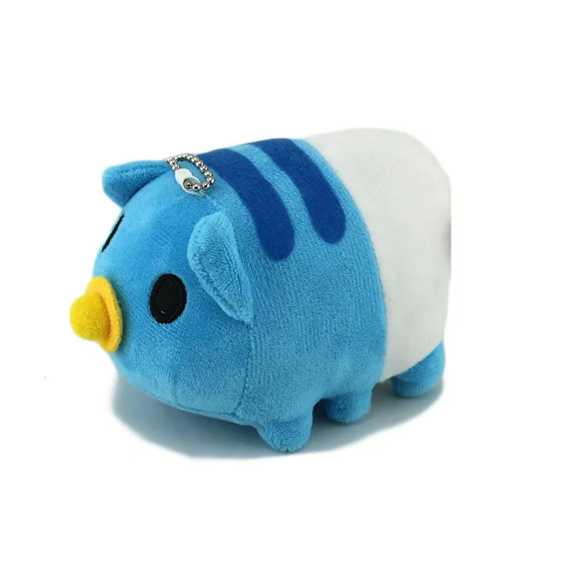 Bugcat Capoo Plüschtiere Schlüsselanhänger Niedliche blaue Katze Erpillar Soft Stuff Tier Tasche Zubehör Anhänger für Geburtstagsgeschenk