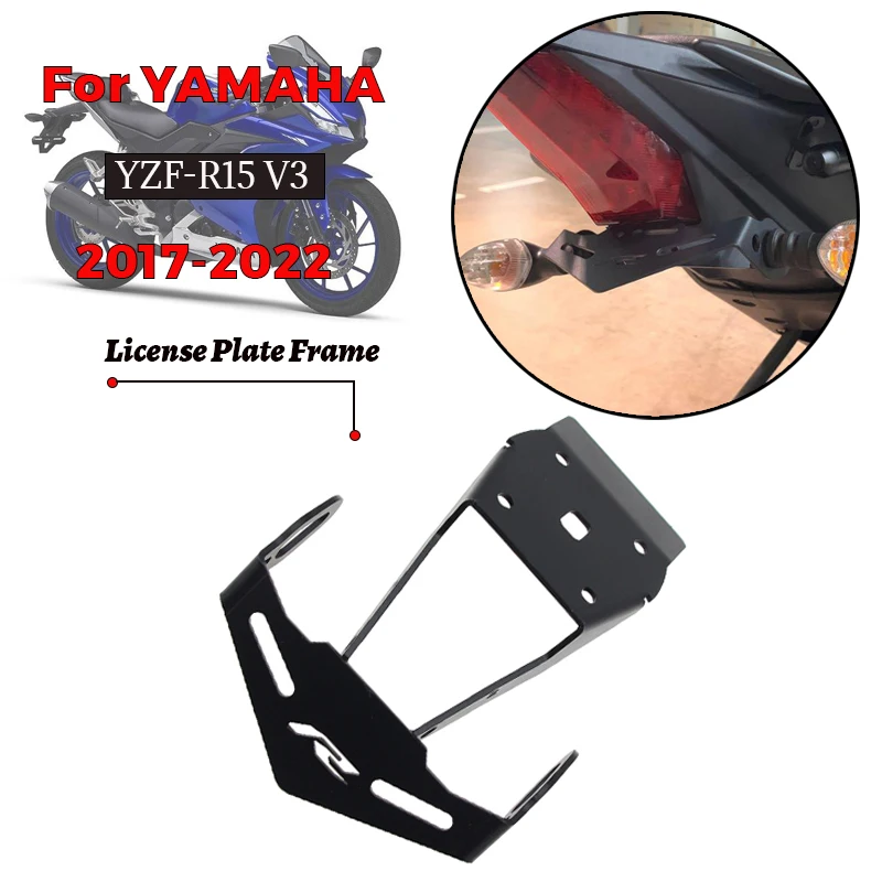 

MTKRACING For YAMAHA YZF-R15 V3 2017-2022 Tail Tidy Fender Rear Support License Plate Frame Rear Card