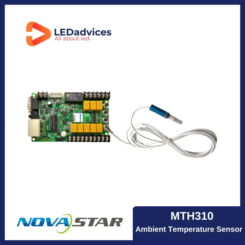 Novastar-MTH310 Sensor de temperatura, monitor de cartão multifuncional, temperatura ambiente da tela LED Acessórios