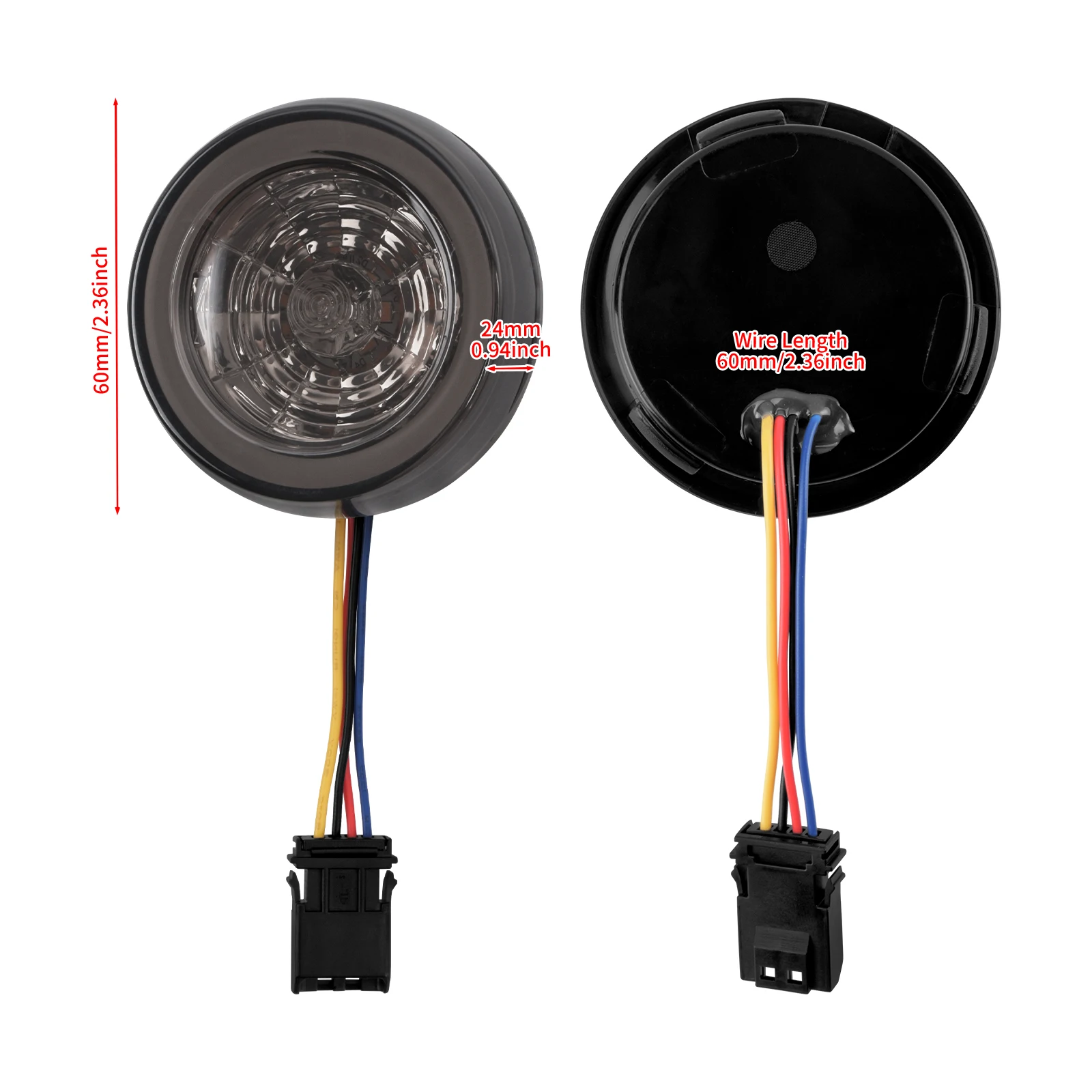 Motorcycle Turn Signals Bullet Rear Inserts Brake Indicator Lamp LED Lights For Harley Softail FXSE 16-17 Sport Glide FLSB 18-21