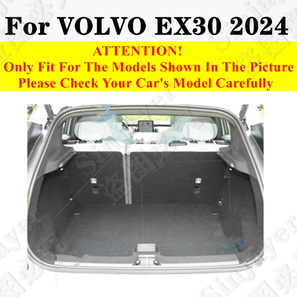 Car Trunk Mat Fit For Volvo EX30 2024 Rear Cargo Liner Tail Boot Tray luggage Protect Pad Carpet Interior Auto Parts Accessories