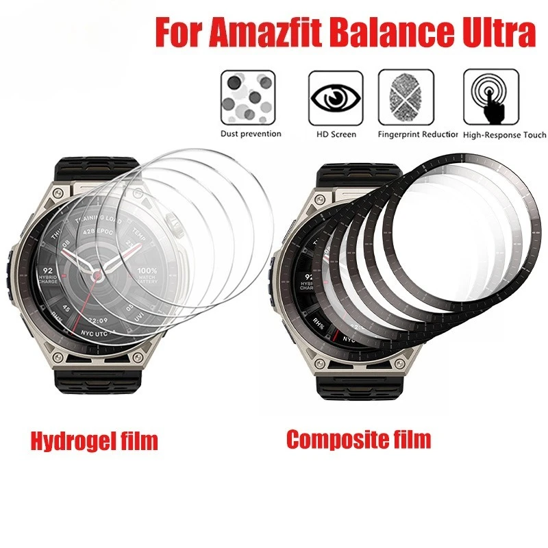 1-5PCS Screen Protector for Amazfit Balance Ultra Curved Protector Full Coverage Anti-scratch Film Accessories (Not Glass)
