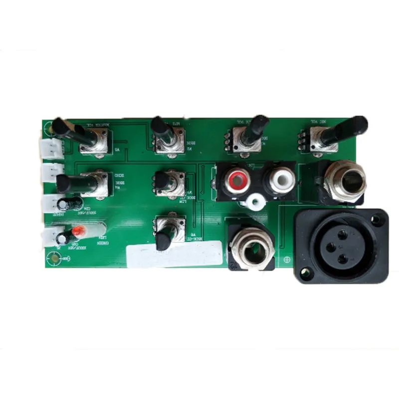 2-segment EQ Equalizer High and Low Tone Panel Front Panel Microphone Amplifier Board 2399 Microphone Delay Reverberation Effect