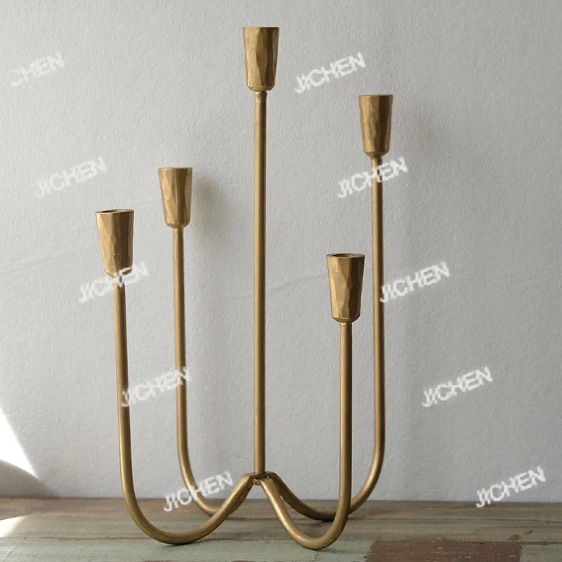 

Декоративный подсвечник nNeu с несколькими головками, чугунный подсвечник, декоративное украшение для столовой, разборный и сборный.