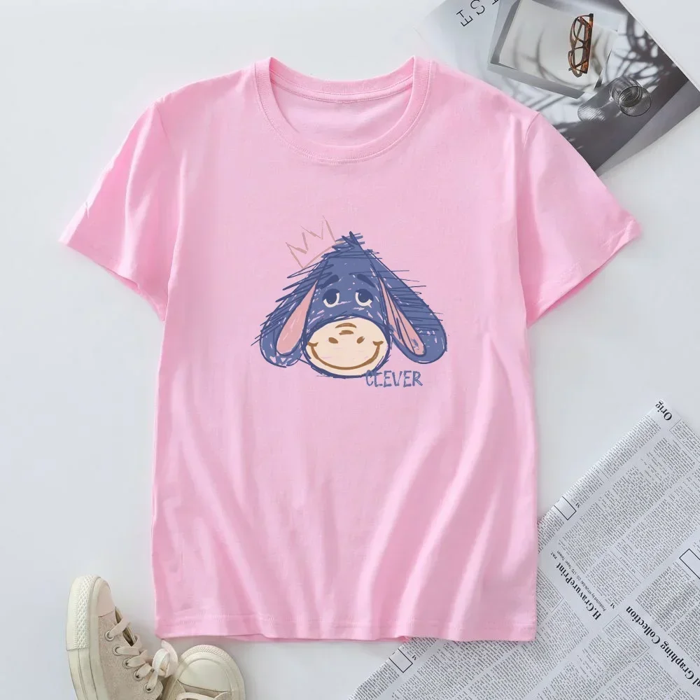 T-shirt à manches courtes pour femme, haut surdimensionné, 100% coton, vêtements féminins, t-shirts graphiques d'été, grande taille