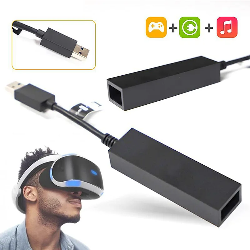 USB3.0 PS VR To PS5 Cable Adapter VR Mini Camera Adapter For PS5 Game Console Connector