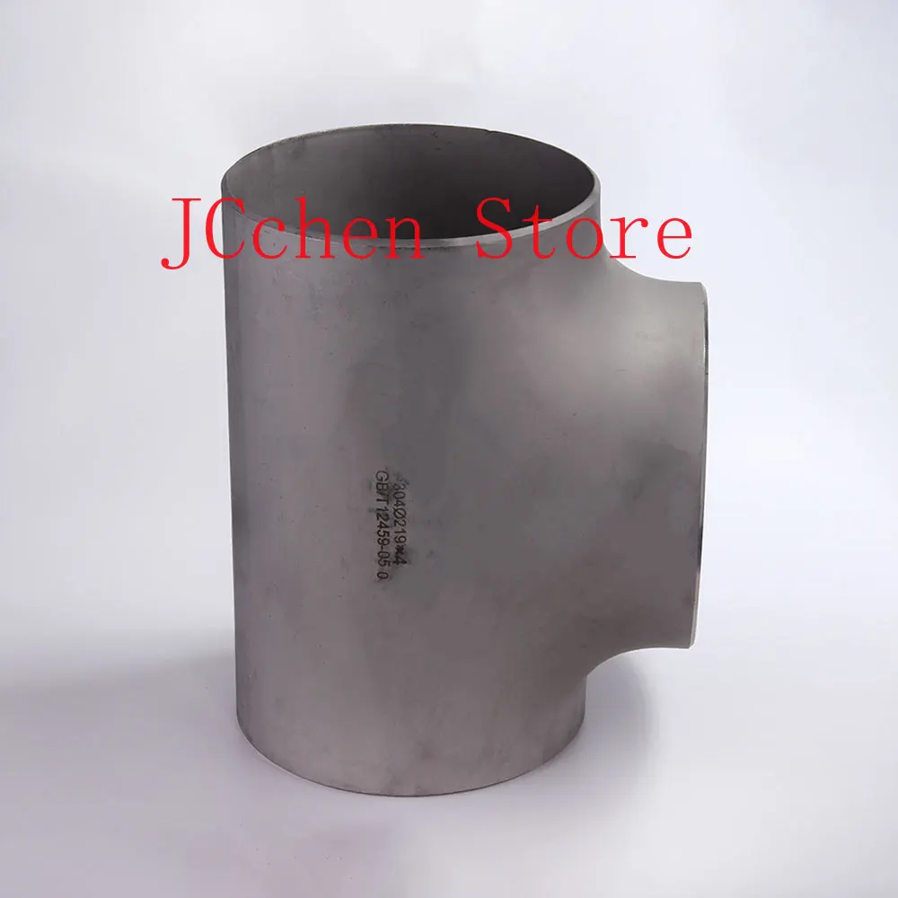 Sambungan Pipa Tee 3 Arah 76mm 3 inci OD Baja Tahan Karat 304 Dilas Sambung