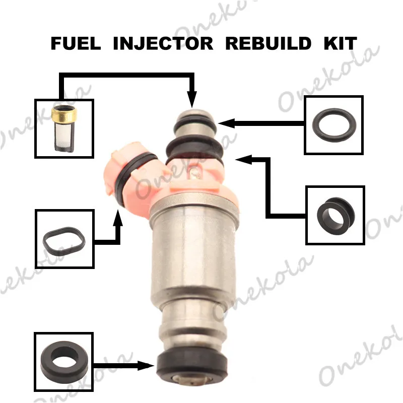 

Fuel Injector repair kit Orings Filters for Toyota Land Cruiser Lexus 96-98 LX450 4.5L 23250-74080 23209-74080