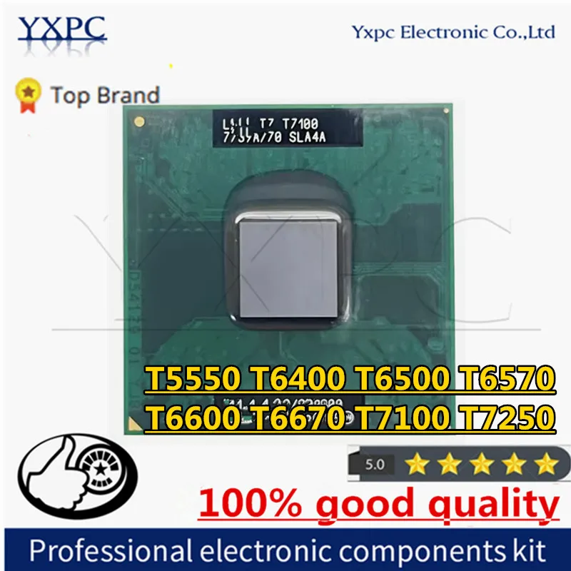 

100% good quality T5550 T6400 T6500 T6570 T6600 T6670 T7100 T7250 Laptop CPU Processor PGA