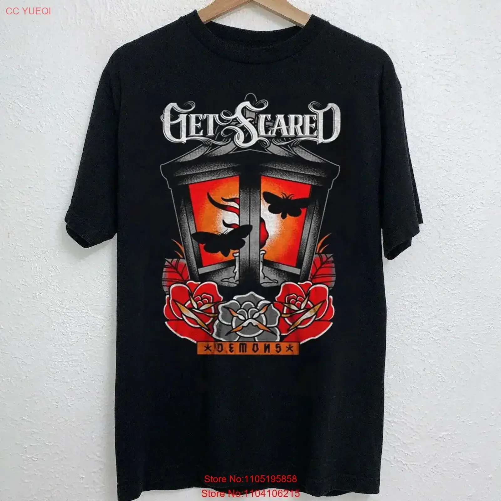 

NEW Get Scared Band Black All Size GifT T Shirt AM47 vintage Washed homme Casual Unisex graphic Stylish designer clothes