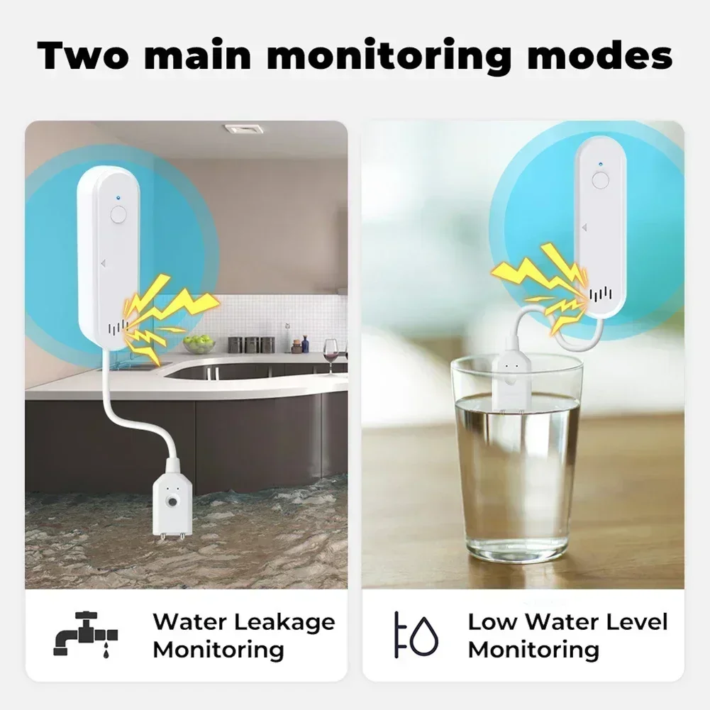 Tuya Wifi Sensor puerta alarma magnética remoto sonido luz puertas ventana alarma aplicación remota Control múltiples modos