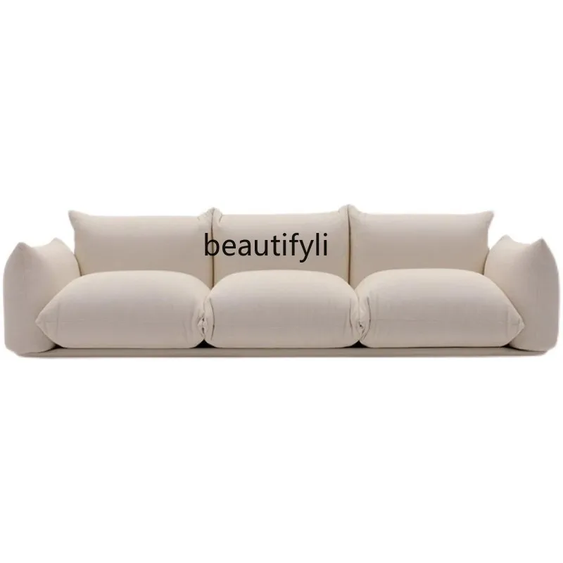 

Nordic fabric sofa modern simple casual small apartment creative lamb wool bread sofa clothing store beauty salon