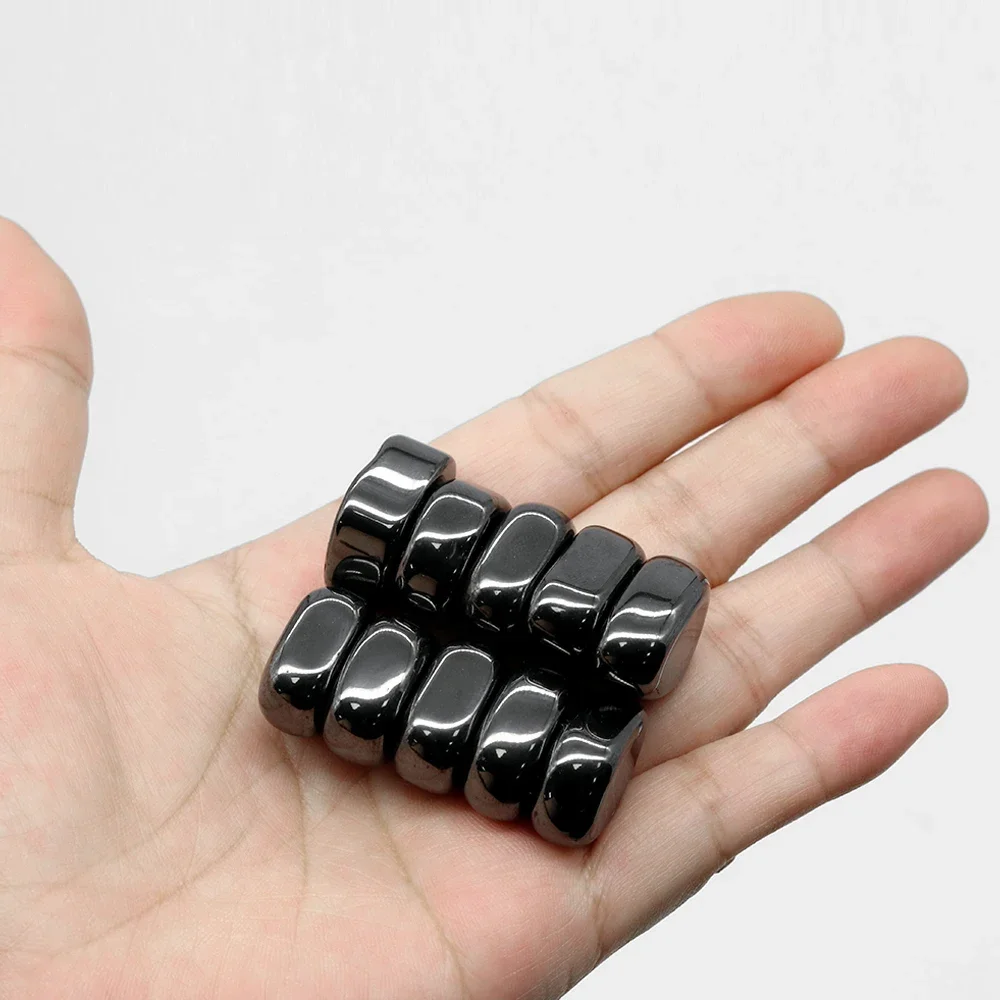 Polished Black Lodestone Magnet Multi-functional Magnetic Block Relieve Stress Entertainment  Magnetic therapy Fridge Magnets