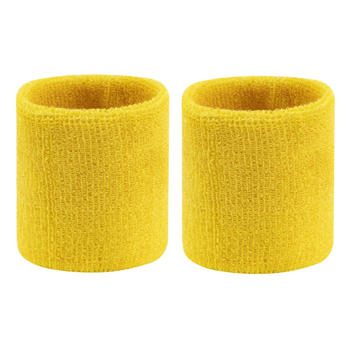 1 Pairs Wrist Sweatband Sports Wristband Sweatband Wrist Sweat Band/Brace Elastic Wristband for Men Women Tennis Yellow