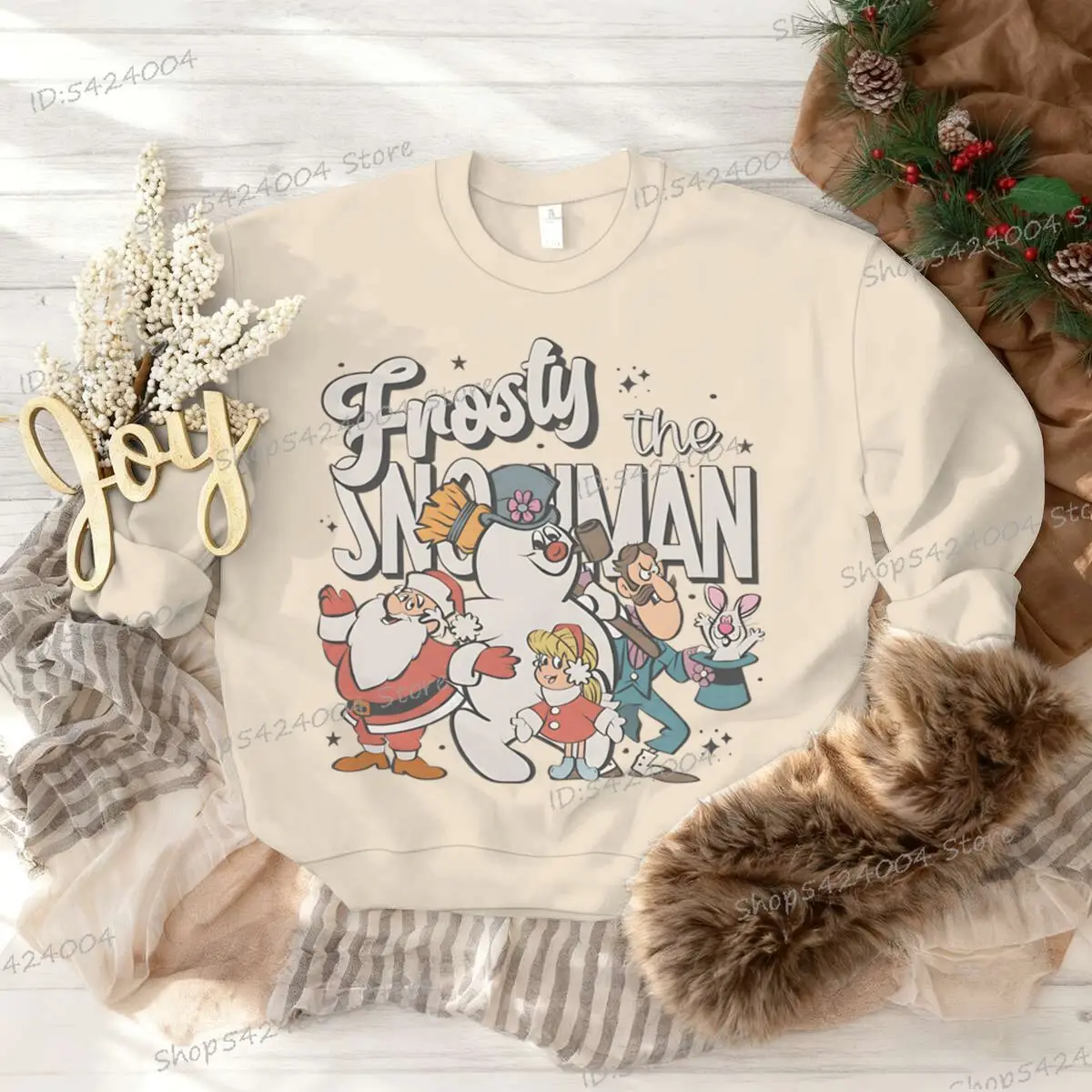 متعة عيد الميلاد سانتا كلوز وثلج البلوز خمر الكرتون النساء الرجال عيد الميلاد الأسرة هدية عيد ميلاد سعيد بلوزات للجنسين