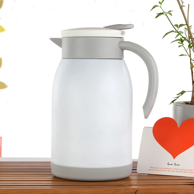 304 Stainless Steel Thermos Coffee Pot Large Capacity Kettle Double Cup Hot Water Bottle Car Outdoor Office Camping Friend Gift