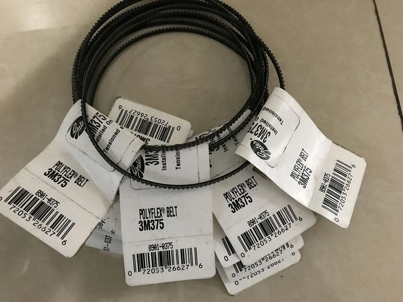 모터 벨트 5M355 5M365 5M375 5M387 V-벨트 구동 벨트, WM180V/WM210V 선반 벨트