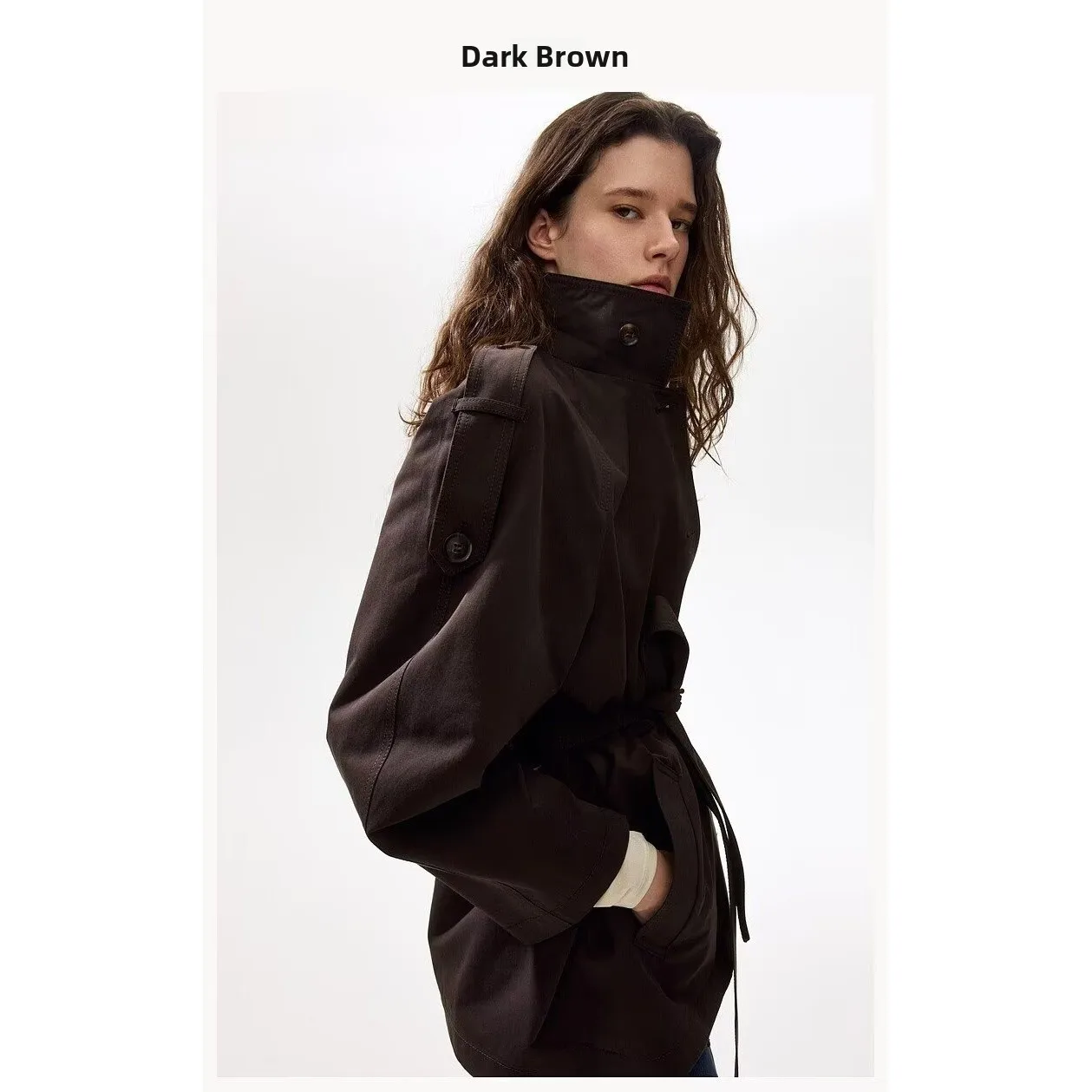 Fashionable Women's Checkered Coat with Belt Elegant Versatile Polyester Fiber Long Sleeve Standard Version Summer New Arrival