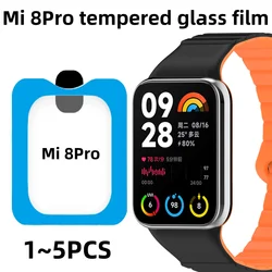 Tempered Glass Screen Protector for Xiaomi Miband 8 Pro Full Coverage Ultra-clear Smart Watch Protective Film for Mi Band 8 Pro