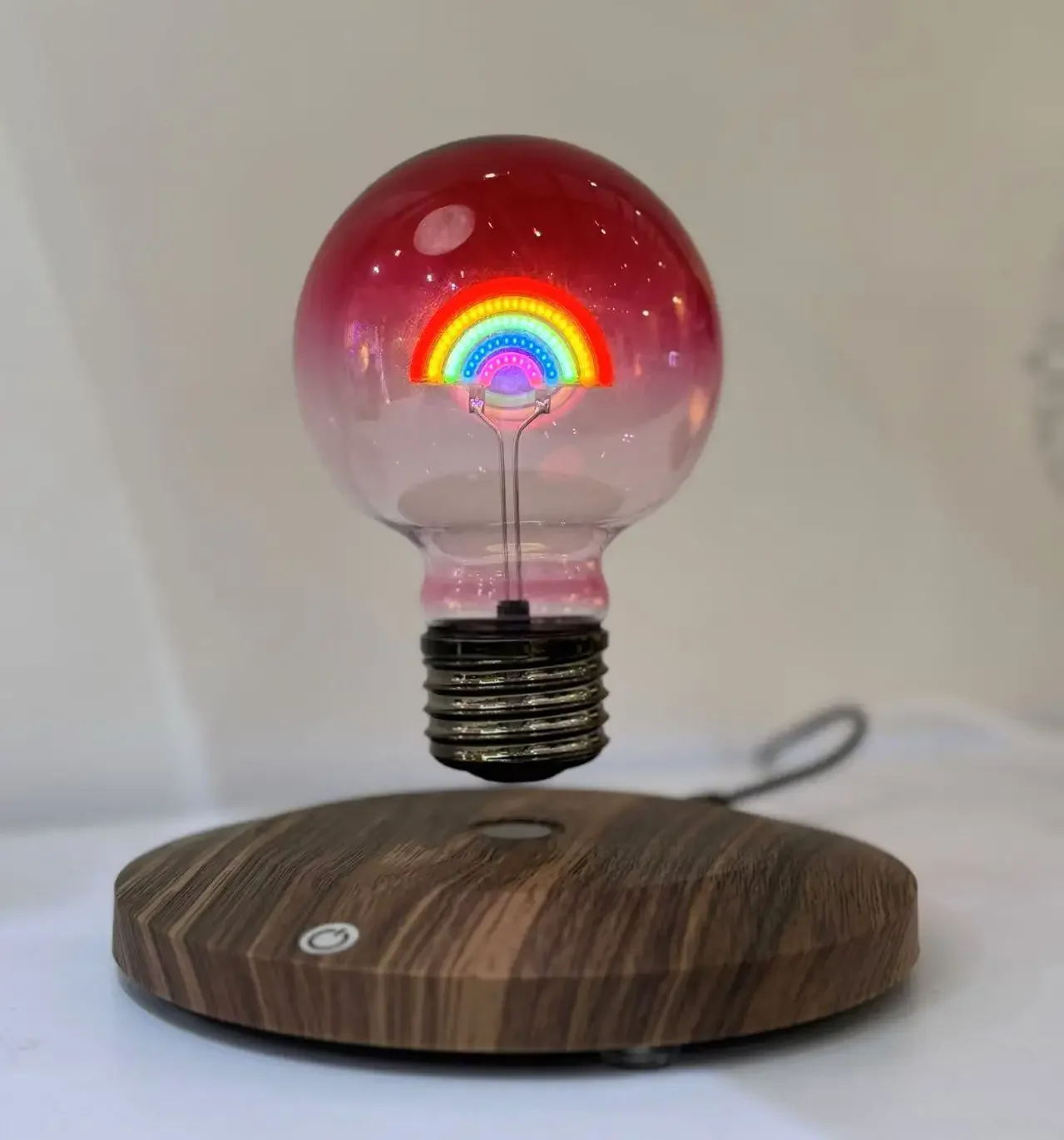 Floating Light Anti-gravity Rotating Creative Light Bulb New And Upgraded Ultra-thin Base Unique Fun Gift