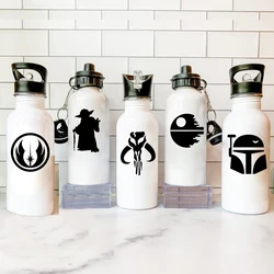 Space Wars Symbol Vinyl Decals Galactic Door Window Decor Removable Stickers Kids Boy Birthday Party Favors Glass Cups Sticker