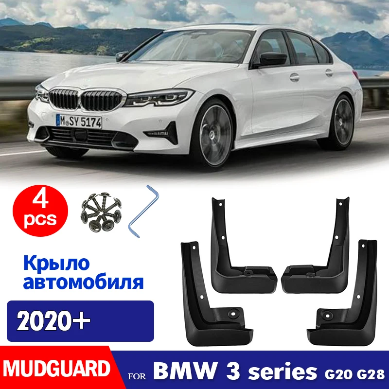 

4X ДЛЯ BMW 3 SERIES G20 G28 2020 2021 2022 2023 2024 2025 2026+ Брызговики на крыло Брызговики Автомобильные аксессуары