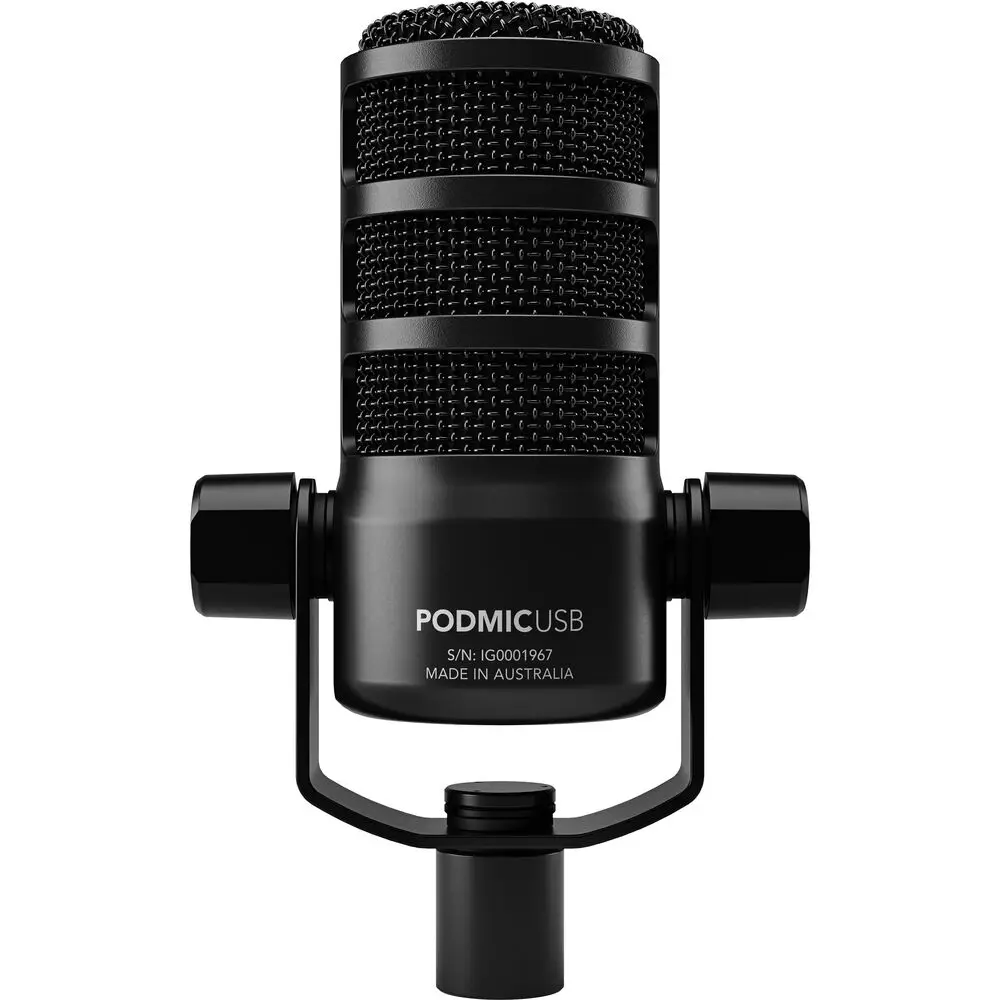 RODE PodMic USB Versatile Dynamic Broadcast Microphone With XLR & USB Connectivity for Podcasting Streaming Gaming Music-Making