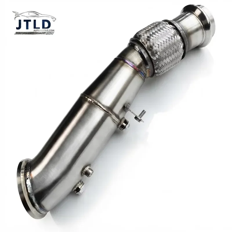 Factory Direct High Flow Exhaust Downpipe With Flex Pipe for BMW B46 2.0T Engine F22 F30 G20 G30 230i 330i 430i 530i 2016+