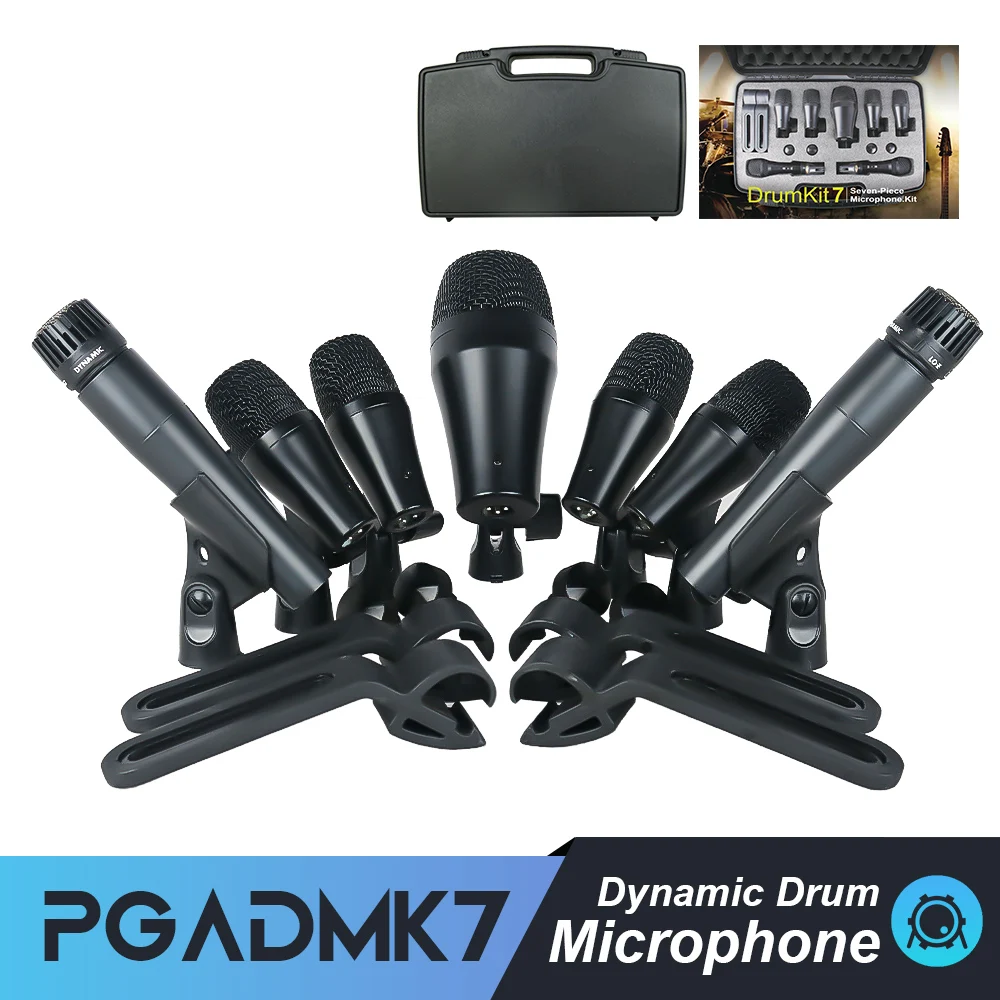 

PGA DMK7-XLR Seven Pack Drum Microphone for High-quality Indoor Recording and Outdoor Performances