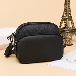 Cowhide Leather Women Messenger Bags New Ladies Fashion Women Crossbody Bags for Women High Capacity Shoulder Bag Handbag Female