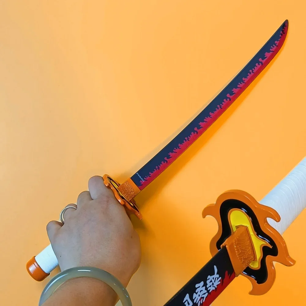 16inch 42cm Katana Ninja Knife Sword Samurai Sabre Anime Cosplay Prop Real Plastic Knife Ninja Japanese Katana Unsharp Toy Gift