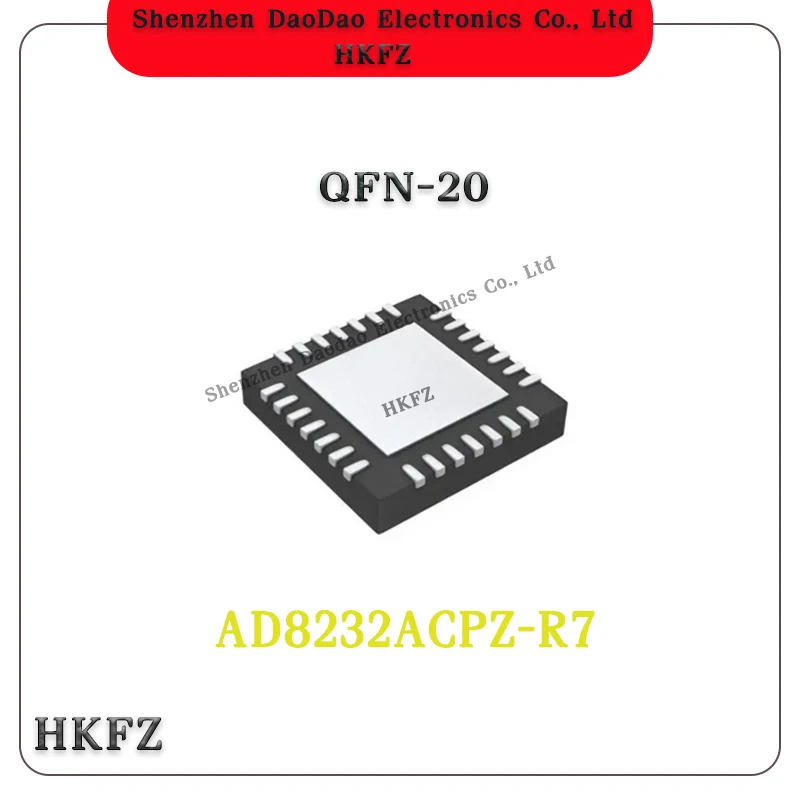 

AD8232ACPZ-R7 AD8232ACPZ ACPZ AD8232 WFQFN-20 Single Lead - Heart rate monitoring analog front end chip IC new original
