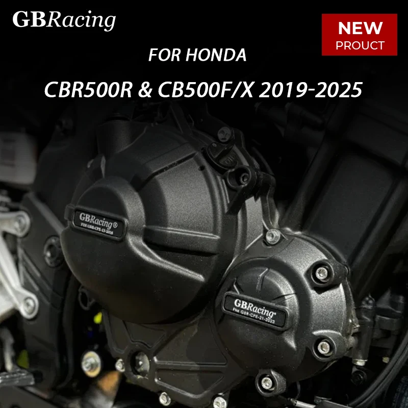 

2025 Original GBRacing For HONDA CBR500R, CB500F/X & NX500 Engine Cover Set 2019-2025 Alternator Cover Clutch Cover Pulse Cover