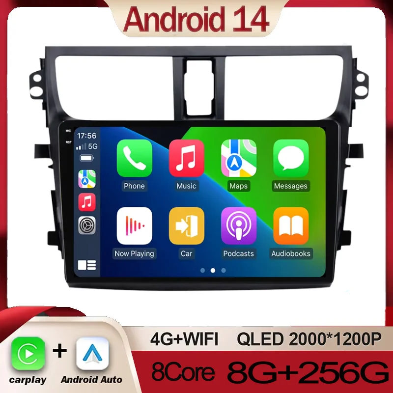 For SUZUKI CELERIO CULTUS 2015 - 2018 Car Radio Stereo Multimedia Video Player Android 14 Navigation GPS Wireless Carplay Auto