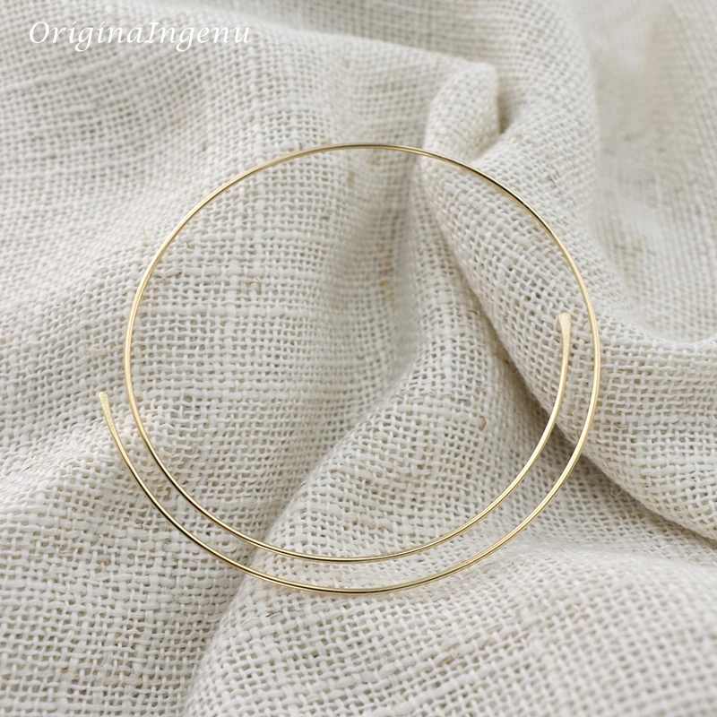 Hoop Earrings Handmade Jewelry Gold Filled/925 Silver Brinco Vintage Jewelry Party Gift Pendientes Oorbellen Earrings For Women