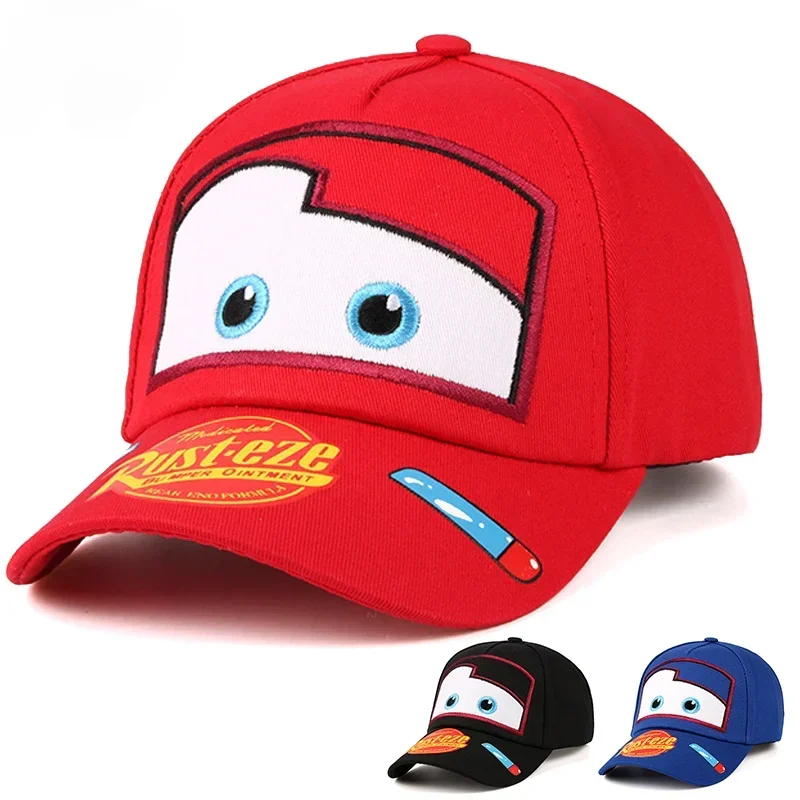 Disney Anime Cars Baby Hat Fashion Cartoon Kids Baseball Caps Sun Caps For Boys Girls Spring Summer Cute Outdoor Hat Hip Hop Hat