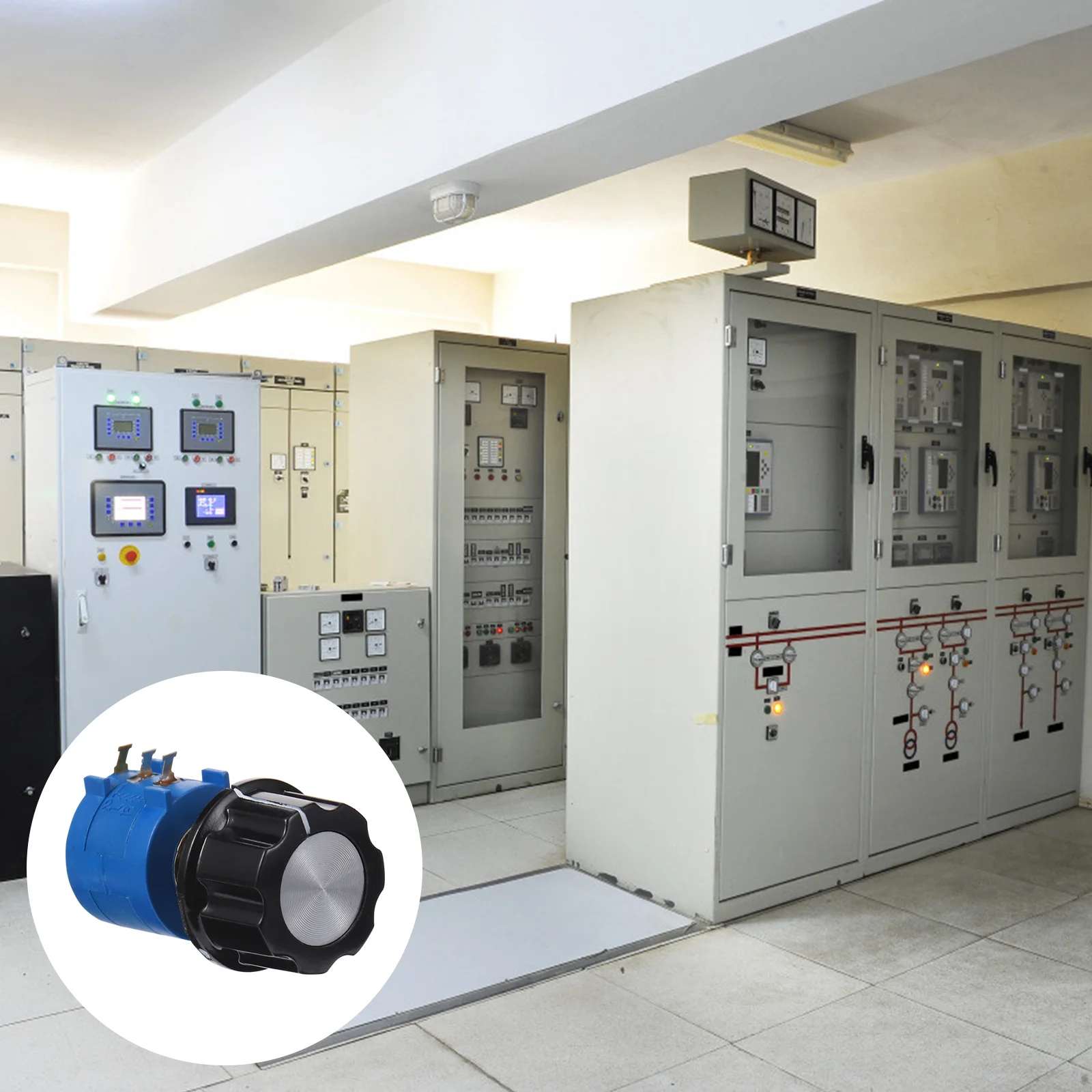 

1Set Plastic Potentiometers Rotary Wire Wound 202L 2K Rotary Shaft Adjustable Durable Safe Potentiometer for Motor Speed