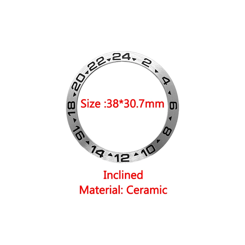 Watch Round Sand Technology Ceramic Bezel insert Fit For SKX007 Watch Case SKX011 Watch Case 38*30.7mm Ceramic Bezel Insert Ring