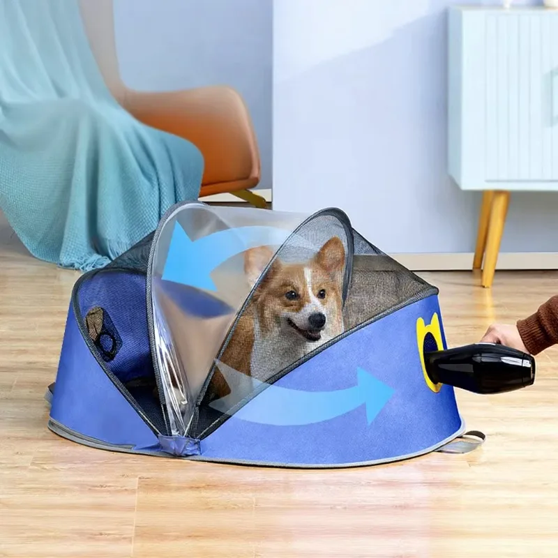 

Household Portable Foldable Flakes Pet Hair Dryer Room Small Medium Pets Cat Dog Drying Box Indoor After Bath Fast Dry Container