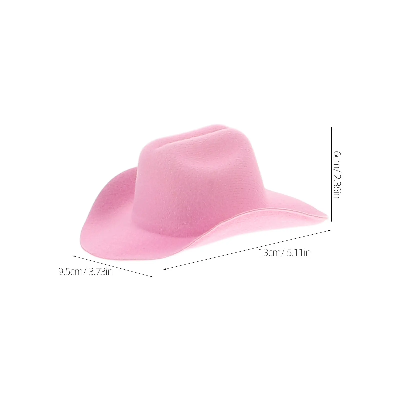 8Pcs Mini Jazz Cowboy Hats Eva Western Dress Up Caps for Cowgirl Party Decoration Small Cupcake Topper Playhouse Costume Hats view 5