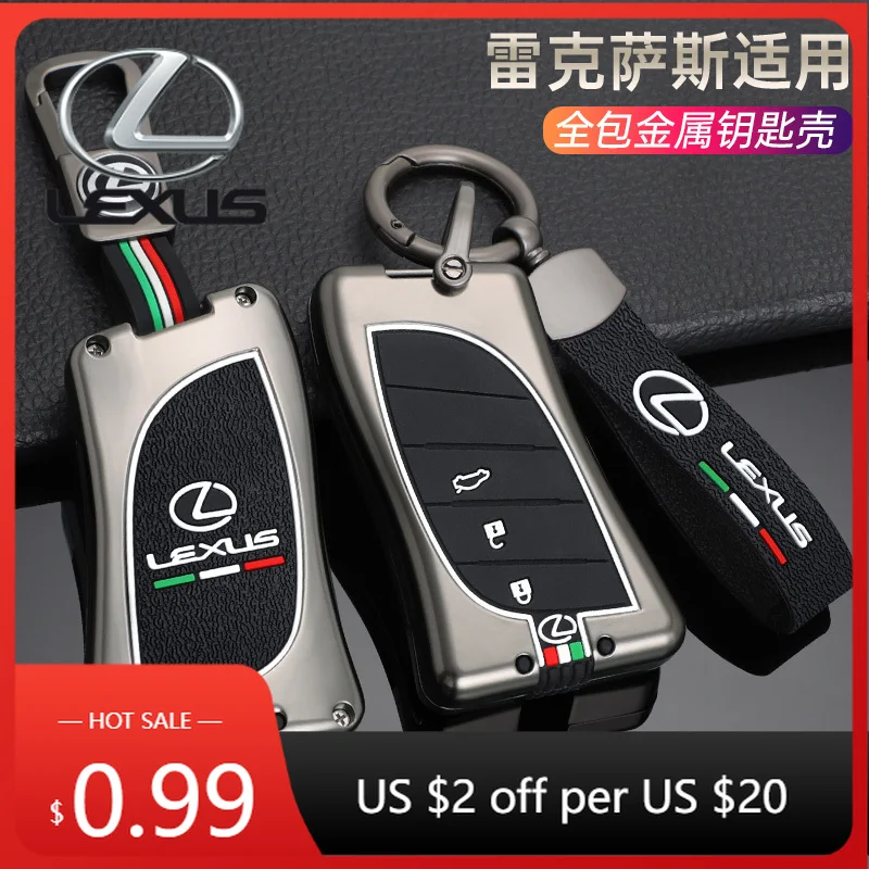 

Interior Stickers Zinc Alloy Car Key Case For Lexus RX 300 330 350 400h Is 250 200 LX470 570 GX460 470 CT200h ES GS RX LX GS GX