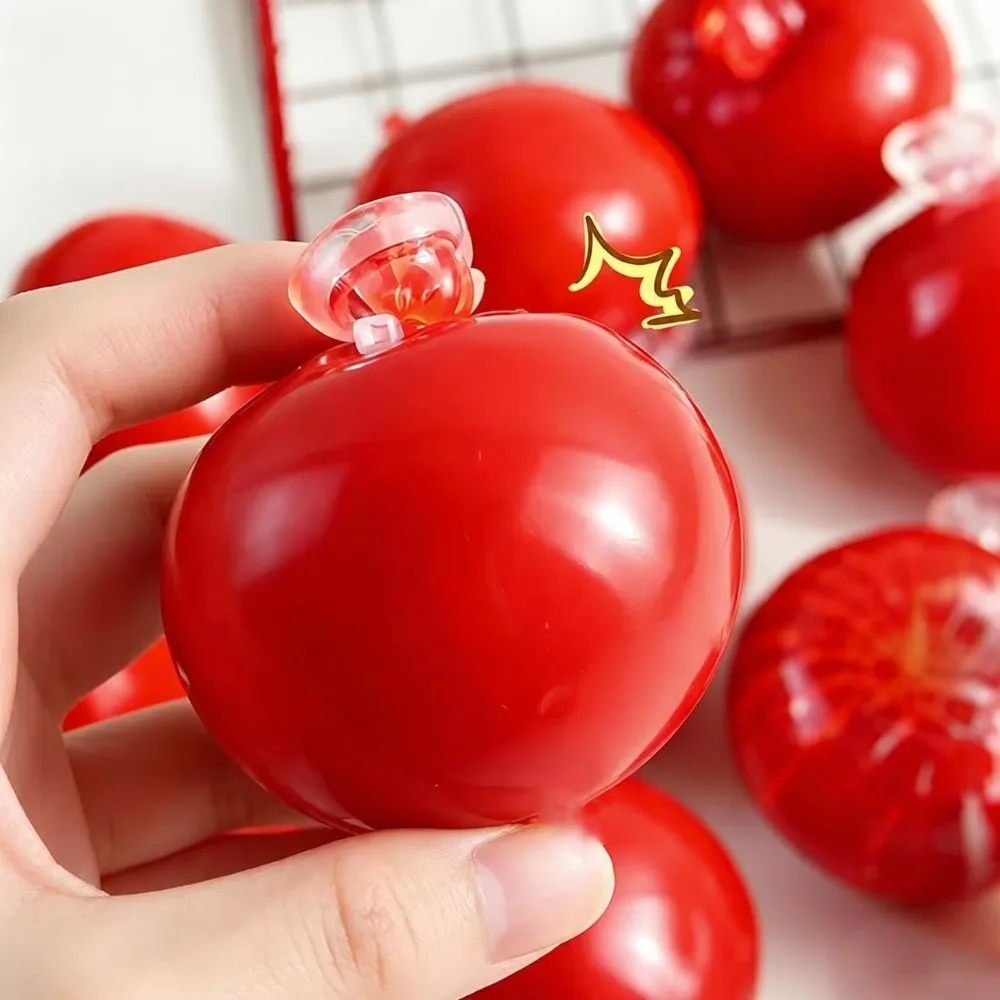 Soft Wax Cracking Squeeze Toy Stress Relief Slow Rebound Red Crispy Ball Stress Toy Shapeable Crispy Feel Sensory Squeeze Toy