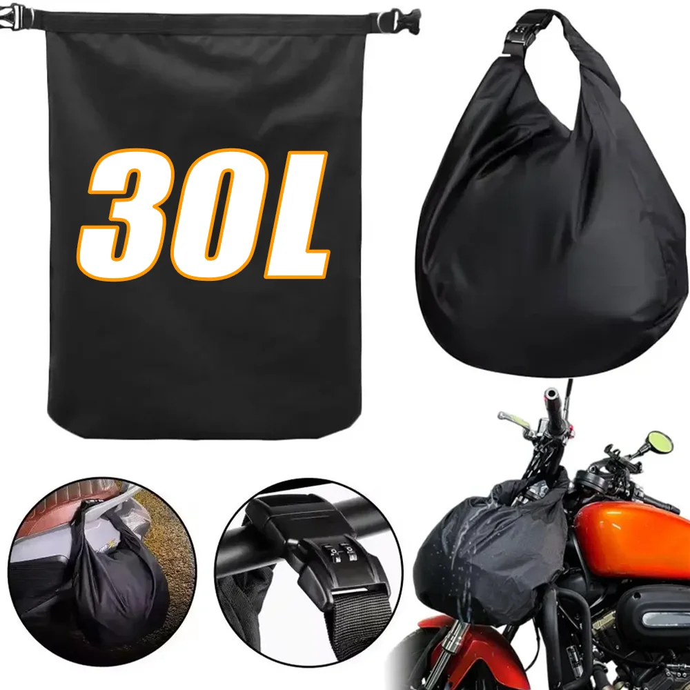 

Motorbike Helmet Bag Anti-theft Waterproof Combination Lock Luggage Storage Bag Rider Portable Travel Motorcycle Equipments Bag