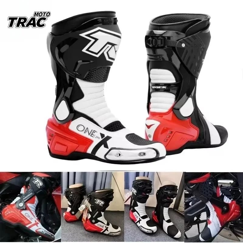Motorcycle Riding Shoes Long Boots Road Anti-fall Rally Boots Rider Equipment Motocross Travel Four Seasons Men X-ONE