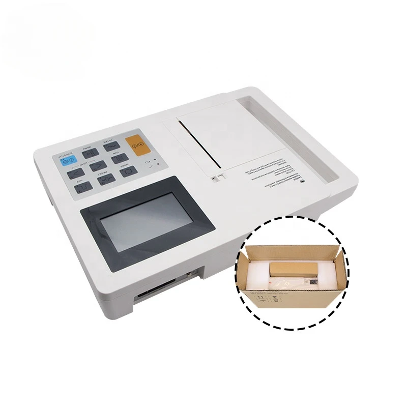 IN-H03G CE approved manufacturer medical digital 3 channel cheap ECG machine electrocardiograph