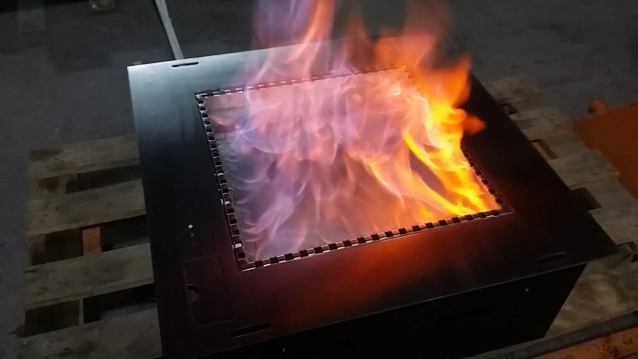 App-Controlled Remote Stainless Steel Insert for Villa Use Heating & Decorative Modern 900mm Electric Ethanol Fireplace - view 3