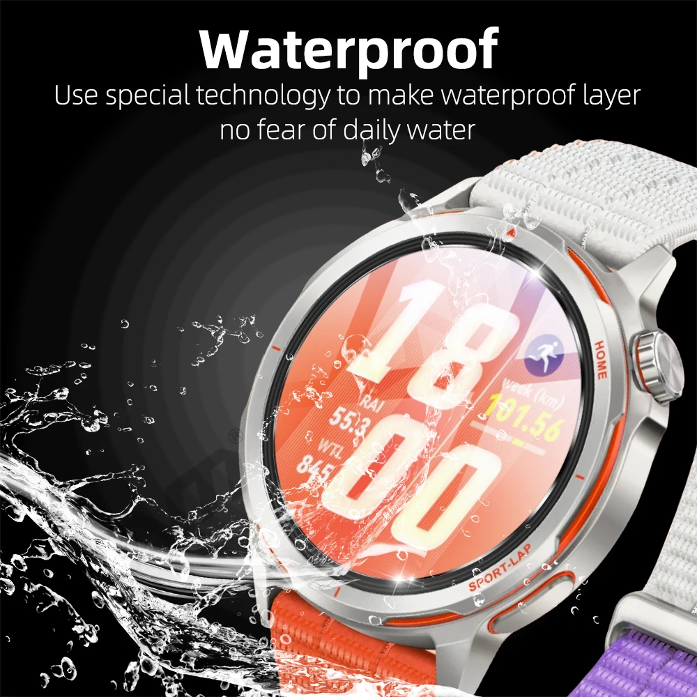 9H Tempered Glass For Huawei Watch GT Runner 2, Screen Protector Durable HD Clear Anti-scratch Protection Film Accessories